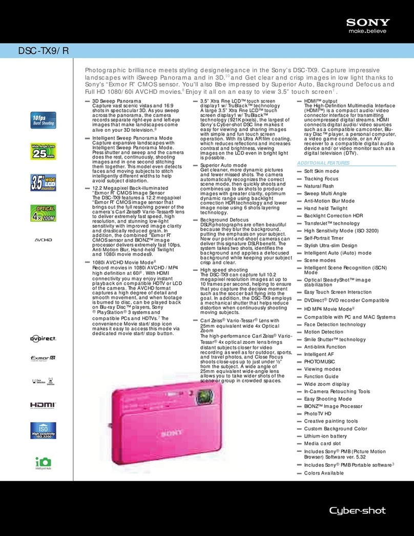 Sony DSC-TX9/R User manual