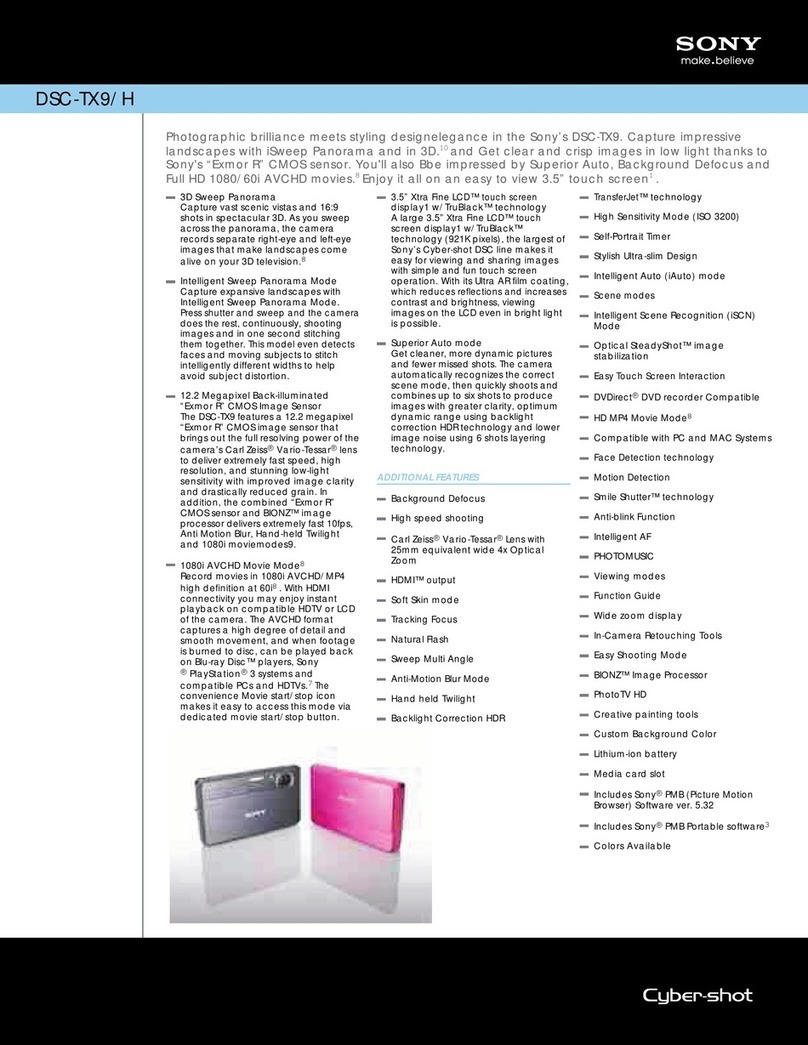Sony DSC-TX9/H User manual