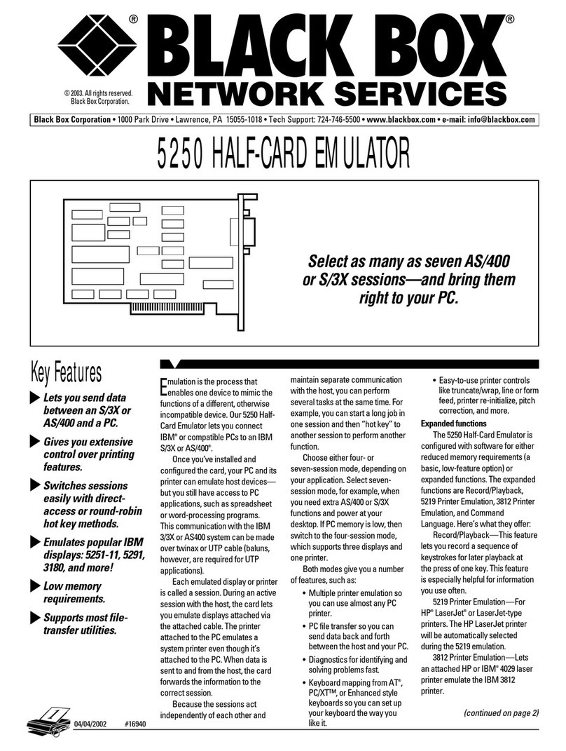 Black Box PC455C-R2 User manual Black Box PC455C-R2 User manual