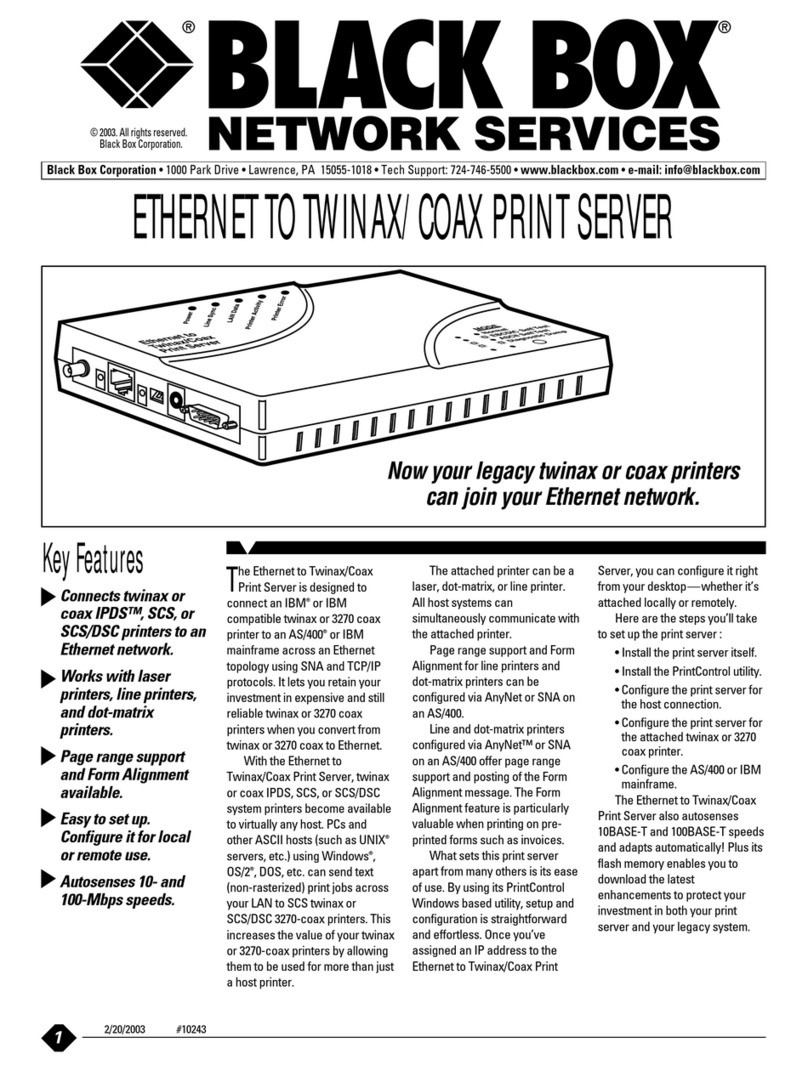 Black Box PC435A Specifications
