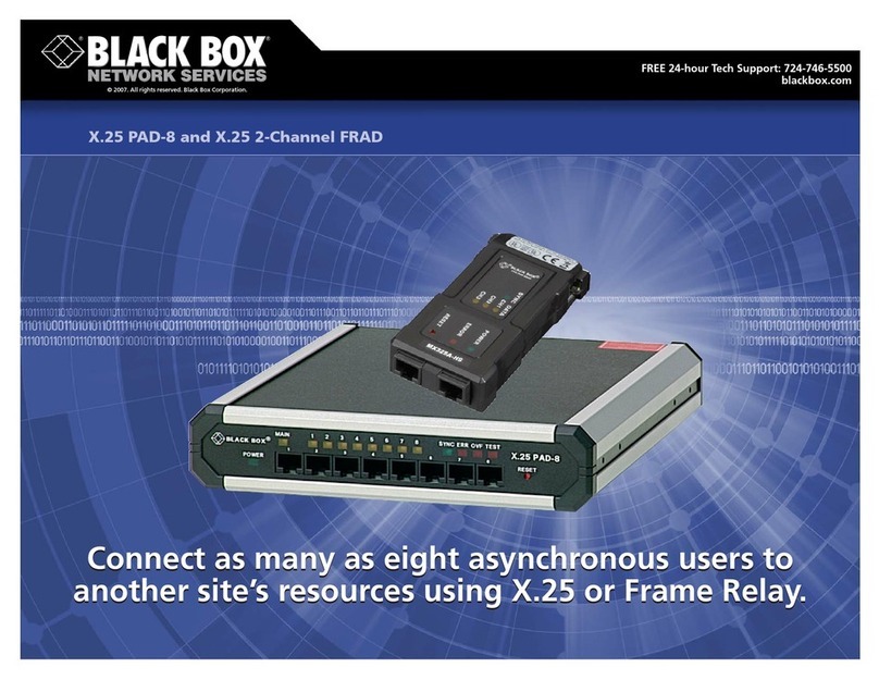 Black Box MX325A-HS User manual Black Box MX325A-HS User manual