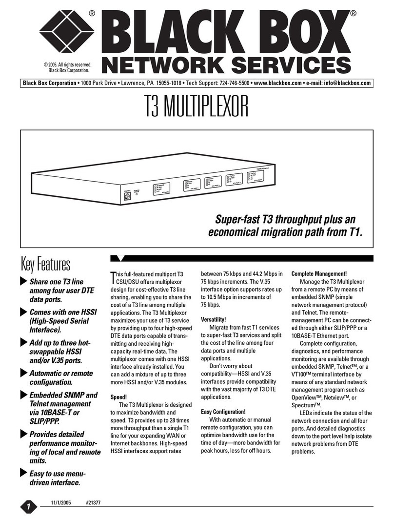 Black Box MT185A Specifications