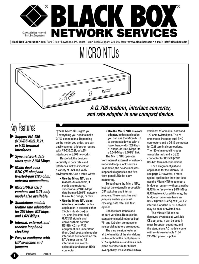 Black Box MT240A-R2 User manual