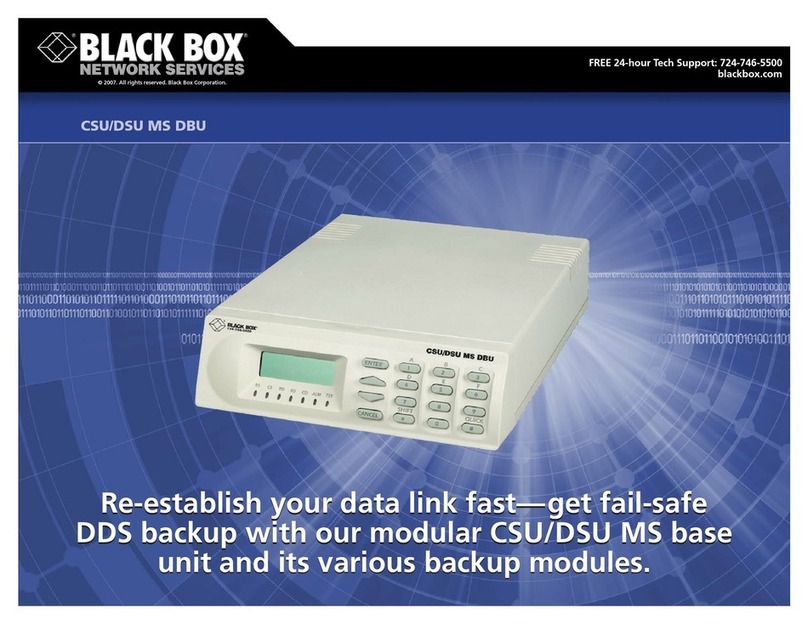 Black Box MT136A User manual