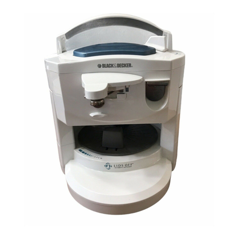 Black & Decker Lids-Off OPEN-IT-ALL JW400 Installation instructions
