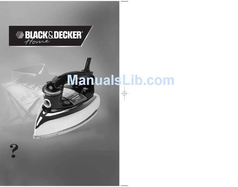 Black & Decker The Classic F67E Installation instructions