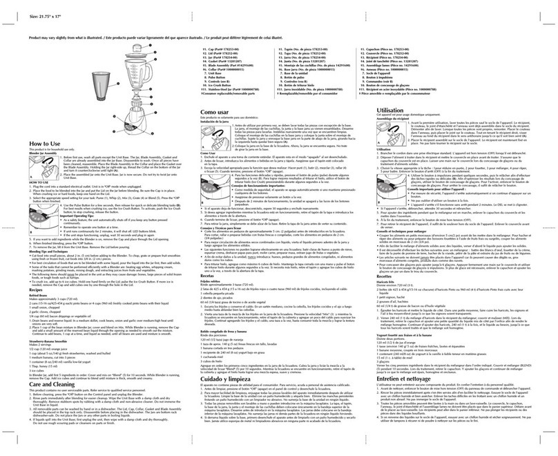 Black & Decker ProBlend BLKT5950C Installation instructions