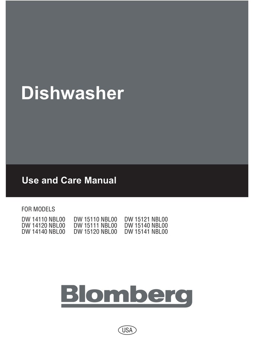 Blomberg DW14110 User manual