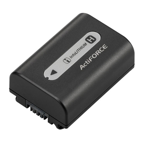 Sony ACC-FH50A Operating Instructions (Battery) User manual