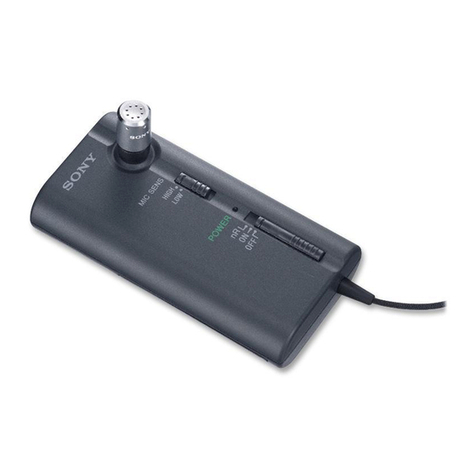 Sony ECM-CR120 User manual