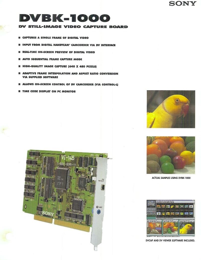 Sony DVBK-1000 User manual