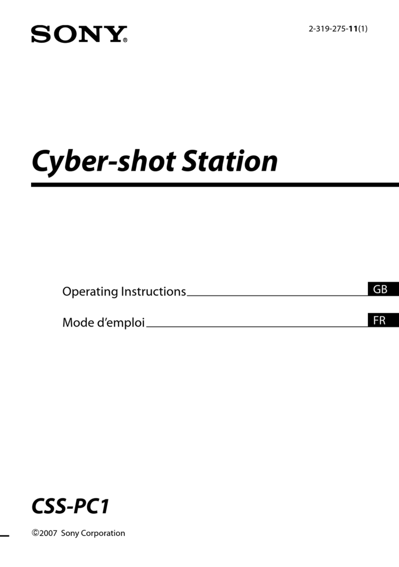 Sony Cyber-shot Station CSS-PC1 operating instructions