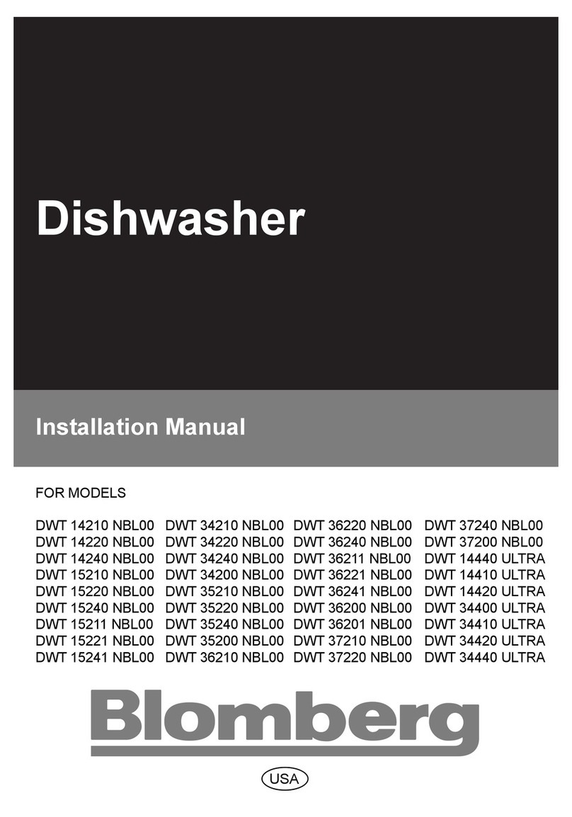 Blomberg DWT14210 installation manual