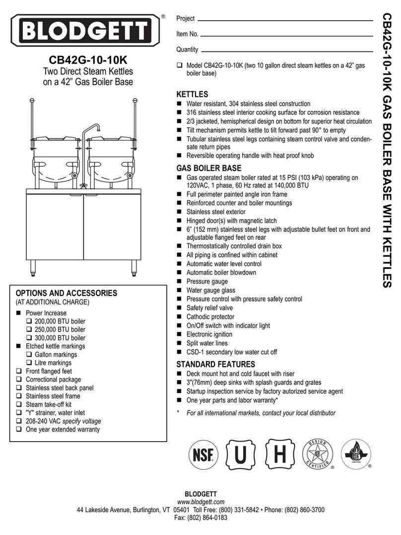 Blodgett CB42G-10-10K User manual