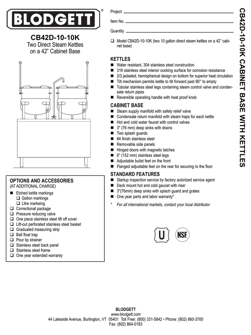 Blodgett CB42D-10-10K User manual