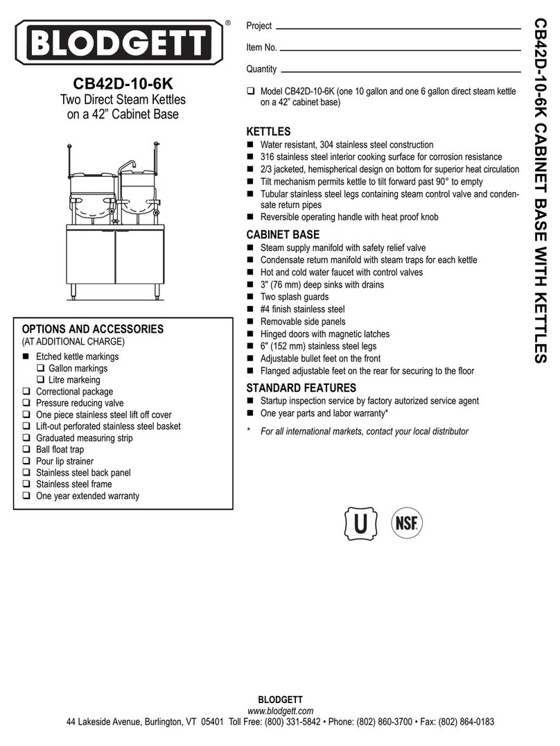 Blodgett CB42D-10-6K User manual