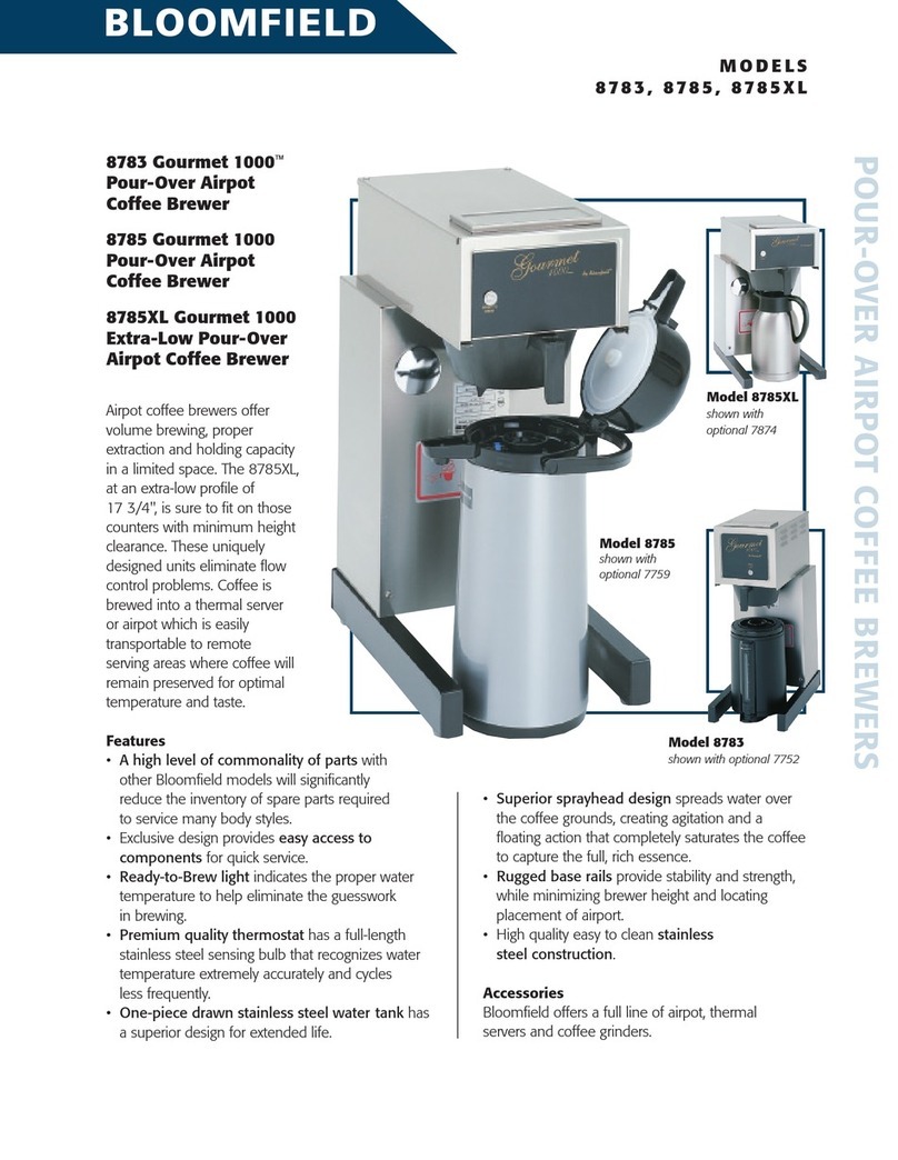 Bloomfield 8783 User manual
