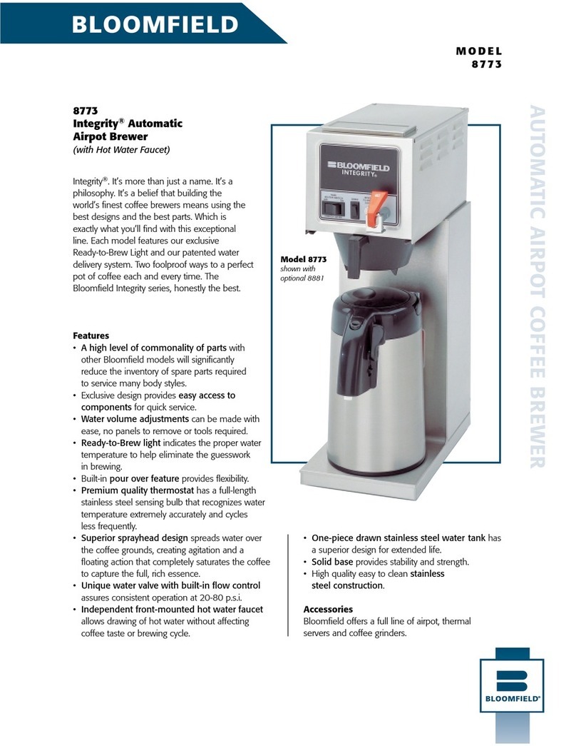 Bloomfield INTEGRITY 8773 User manual
