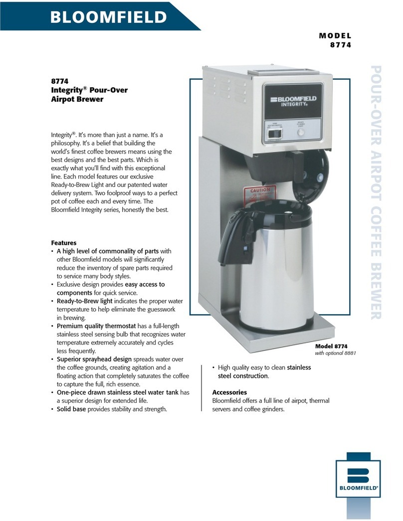 Bloomfield INTEGRITY 8774 Specifications