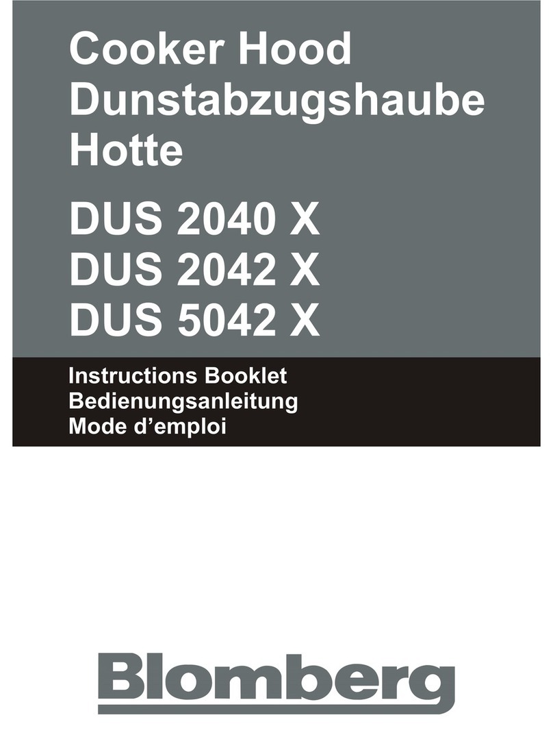 Blomberg DUS 2040 Instruction booklet