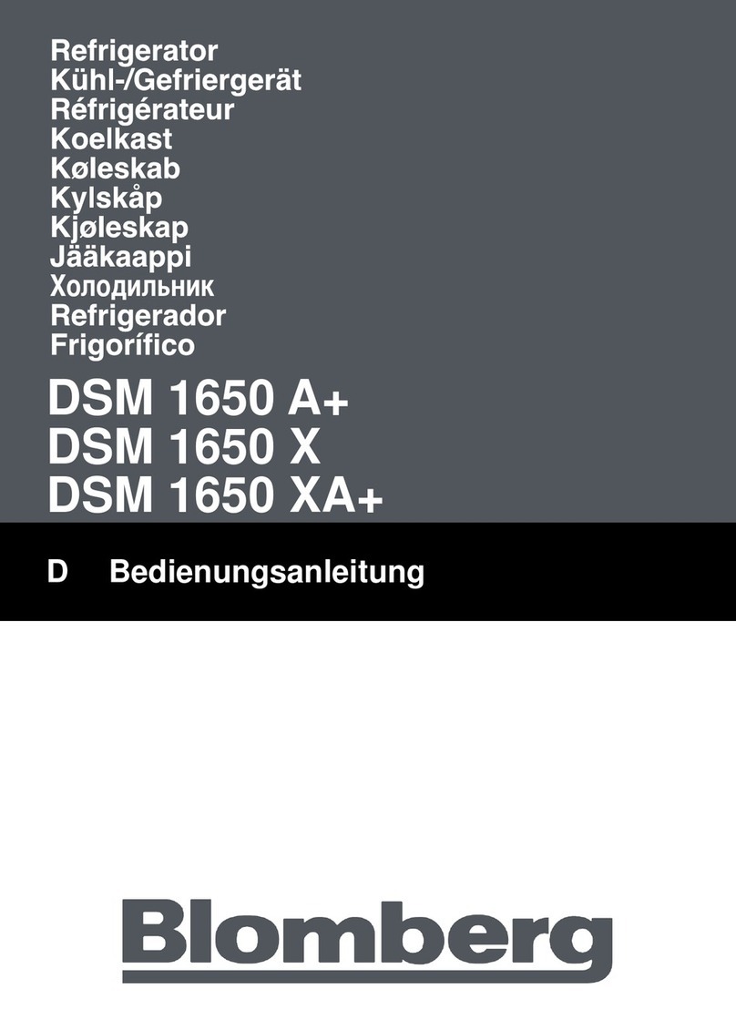 Blomberg DSM 1650 User manual Blomberg DSM 1650 User manual