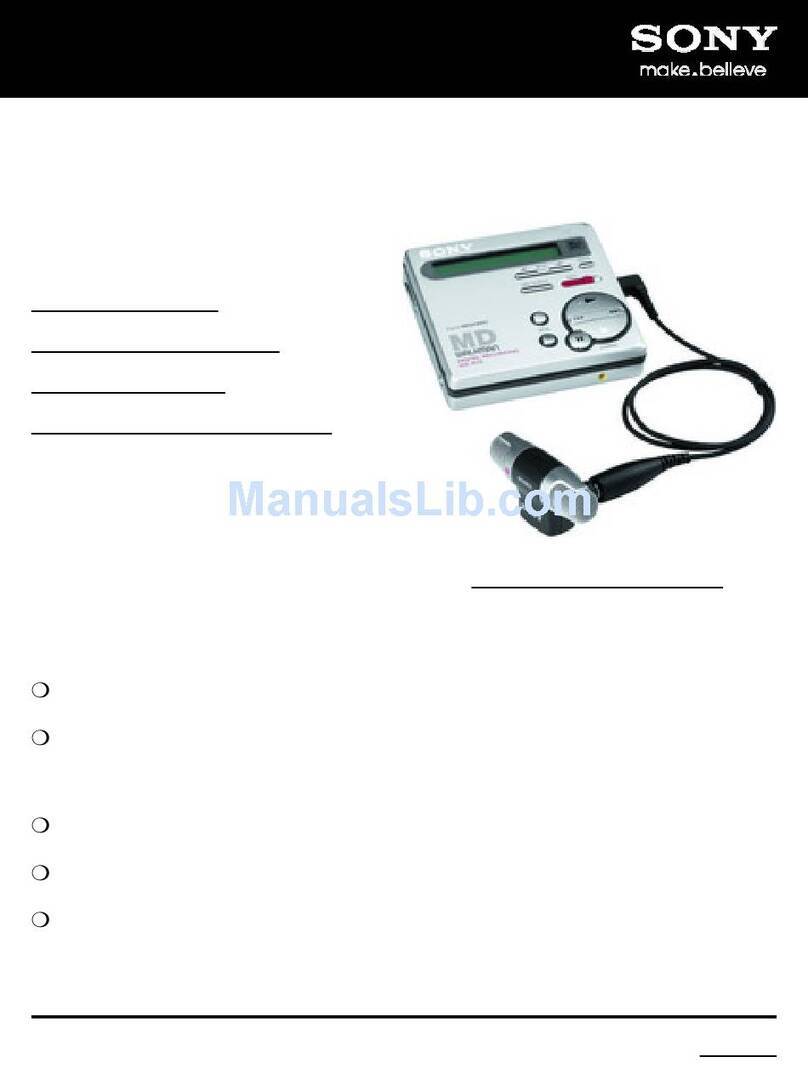 Sony ECM-DS70P User manual