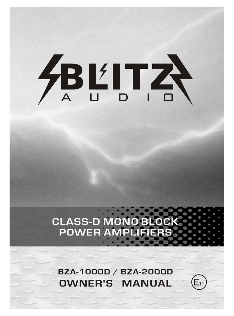 Blitz BZA1000D owner's manual