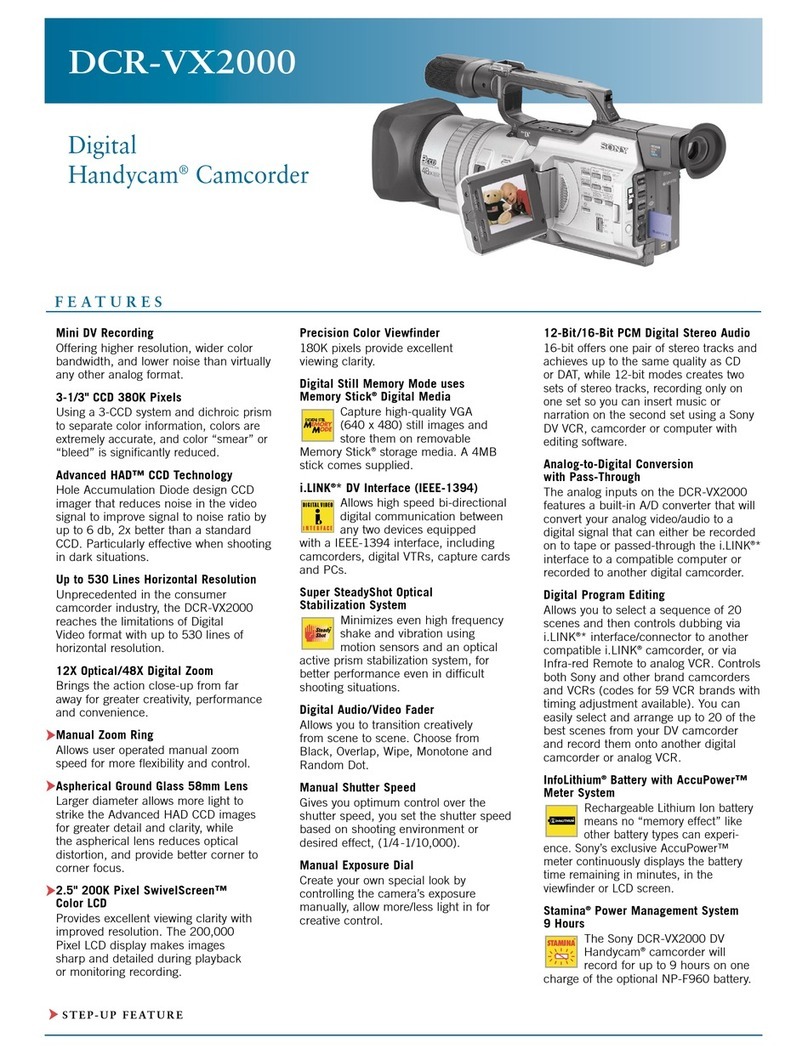 Sony Handycam DCR-VX2000 User manual