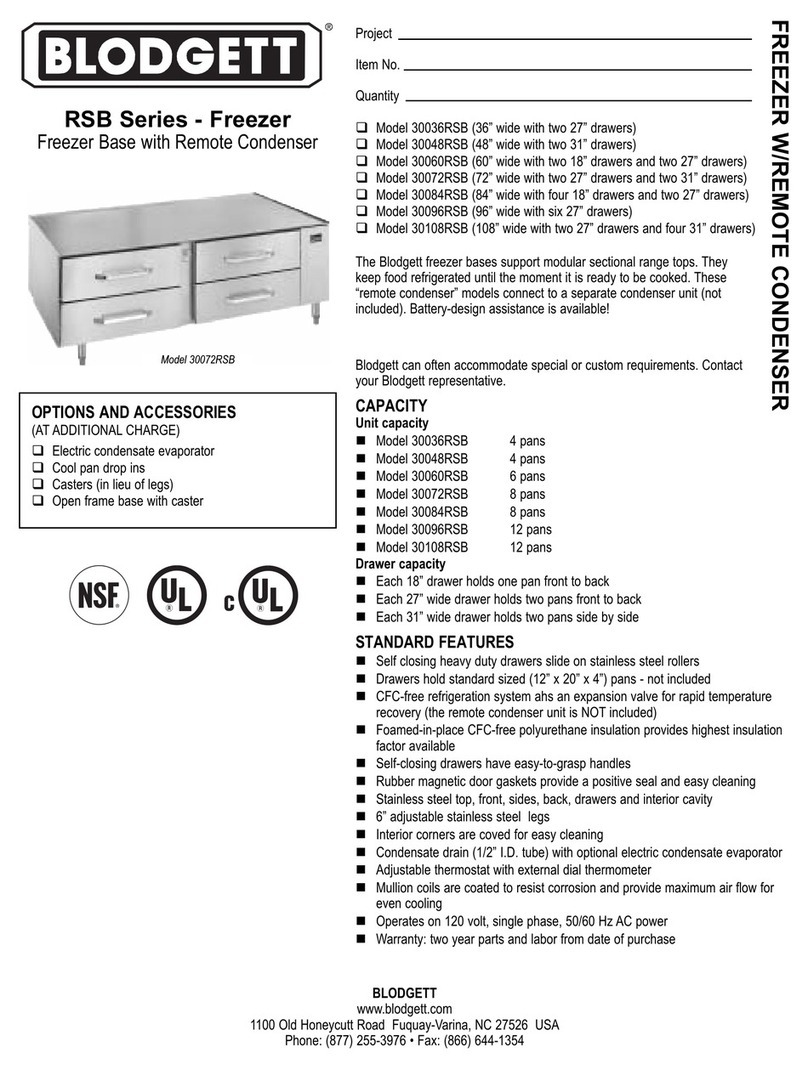 Blodgett 30036RSB Specifications Blodgett 30036RSB Specifications
