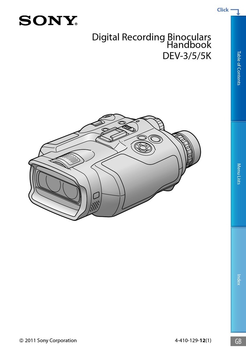 Sony DEV-3 Digital Recording Binoculars User manual