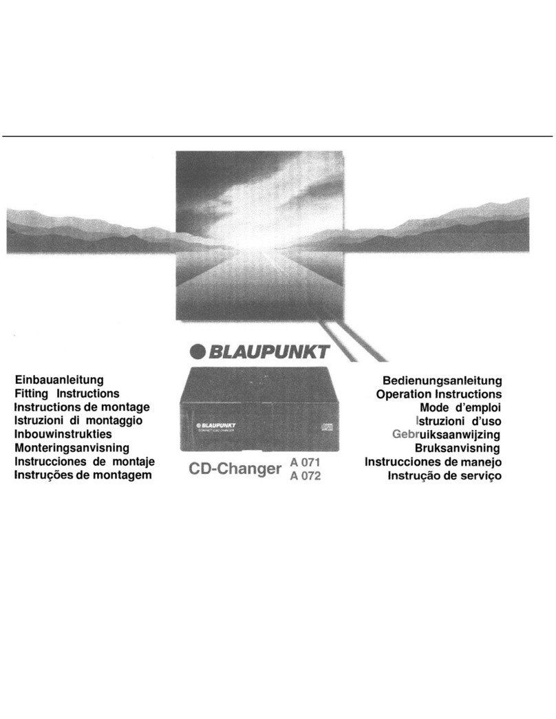 Blaupunkt CDC A071 Operation instructions