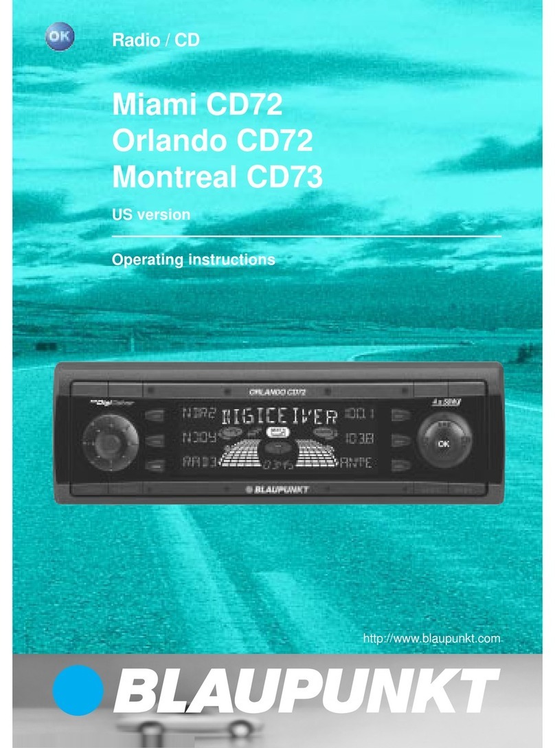 Blaupunkt MIAMI Miami CD72 User manual