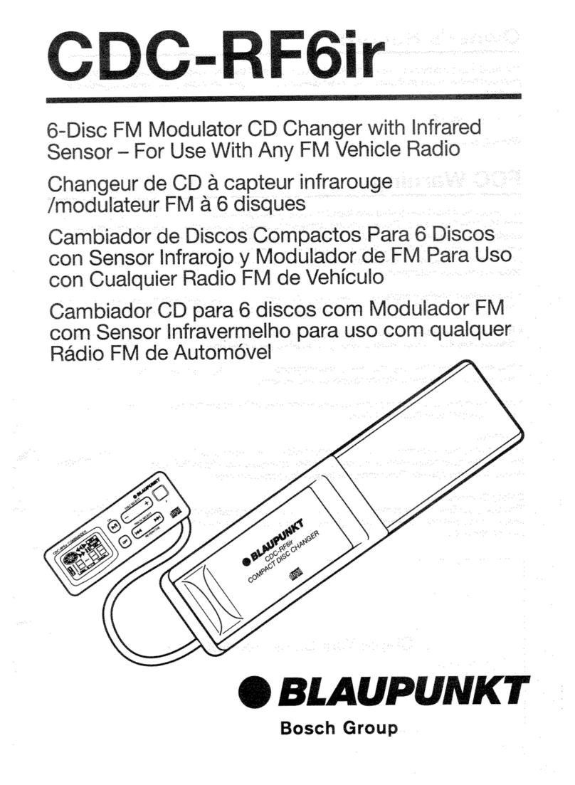 Blaupunkt CDC RF6ir Owner's record