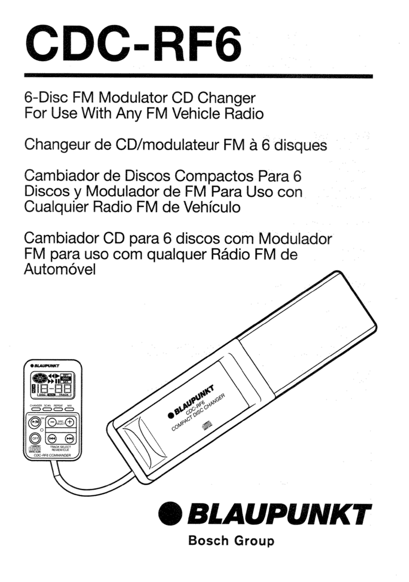 Blaupunkt CDC RF6 Owner's record