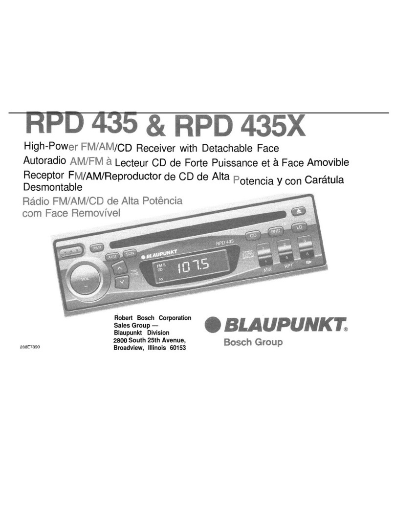 Blaupunkt RPD 435 Owner's record