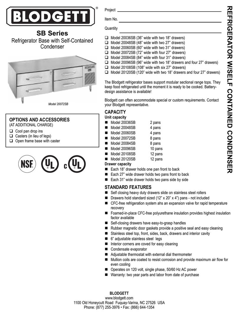 Blodgett 20036SB Specifications