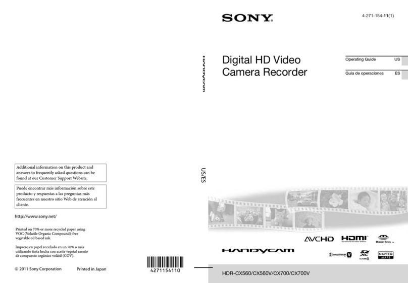 Sony HDR-CX560V operating guide