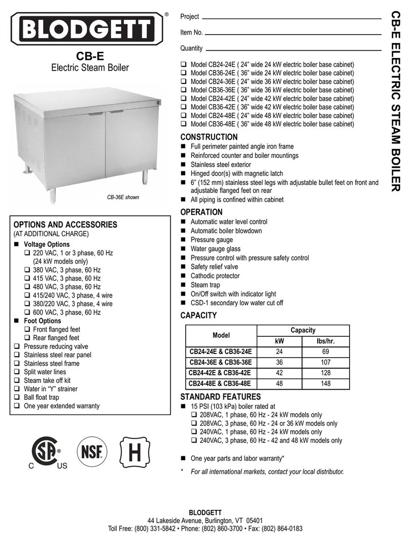 Blodgett CB24-24E Specifications