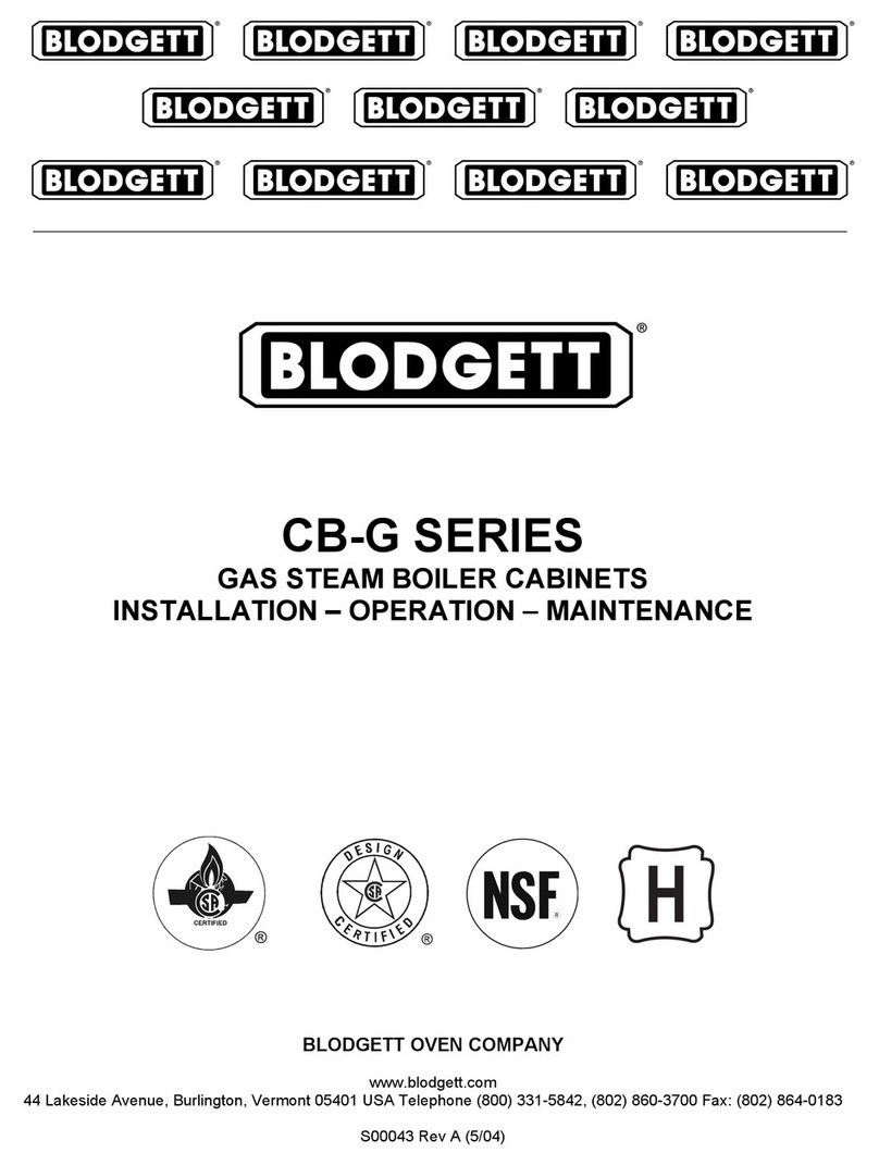 Blodgett CB24-140G Installation operation & maintenance