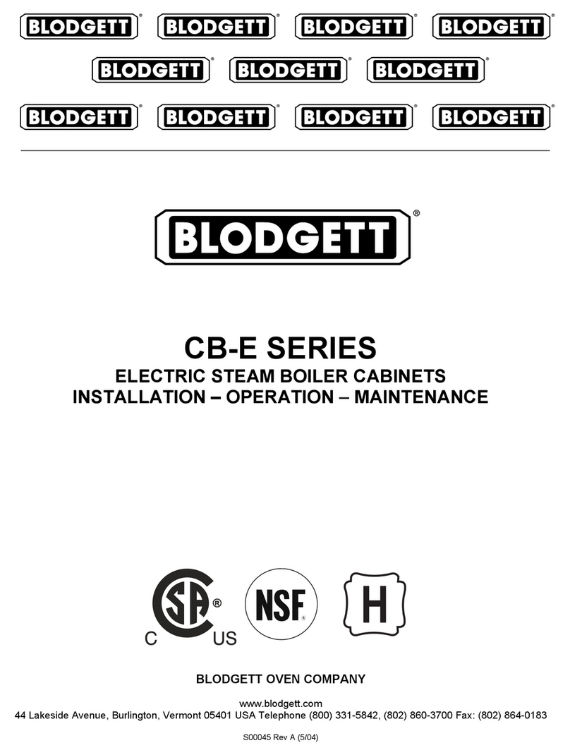 Blodgett CB24-24E Installation operation & maintenance