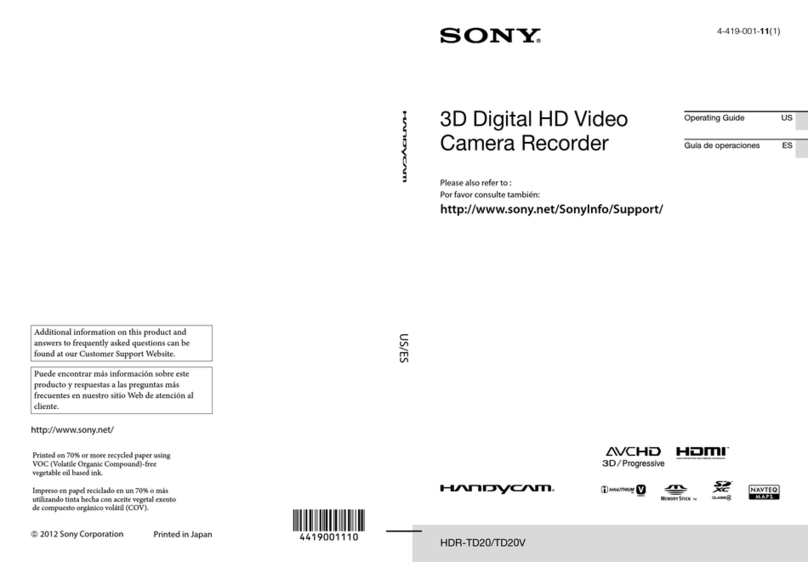 Sony Handycam HDR-TD20V User manual