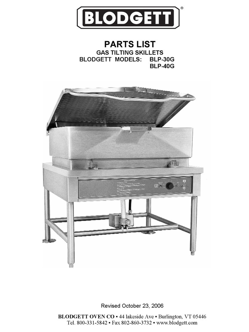 Blodgett BLP-30G User manual