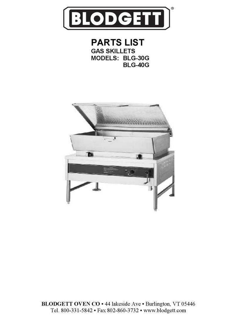 Blodgett BLG-30G User manual