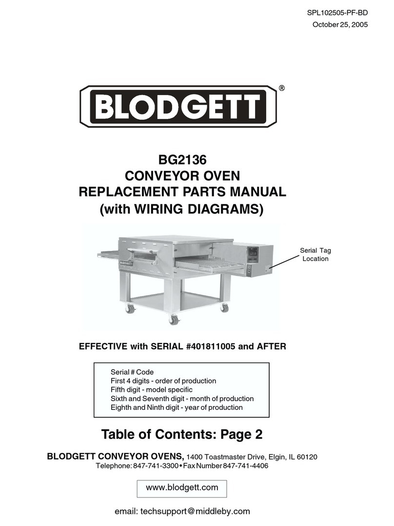 Blodgett BG2136 Double Manual