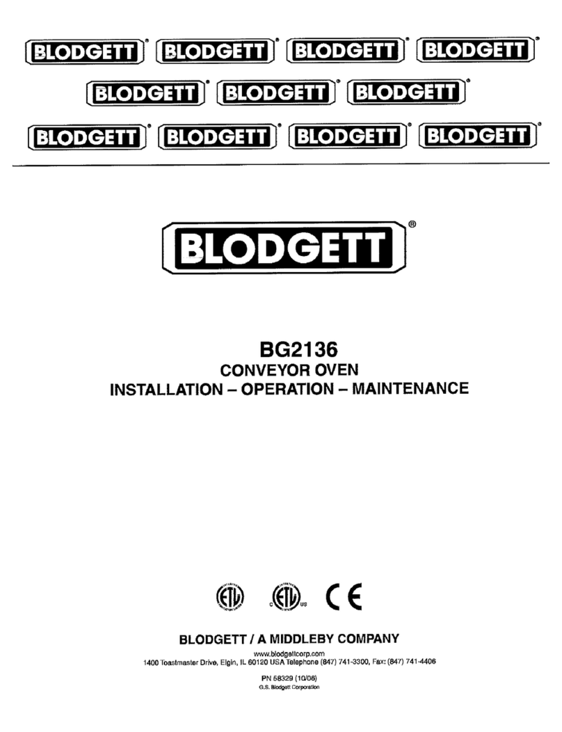 Blodgett BG2136 Double Owner's manual