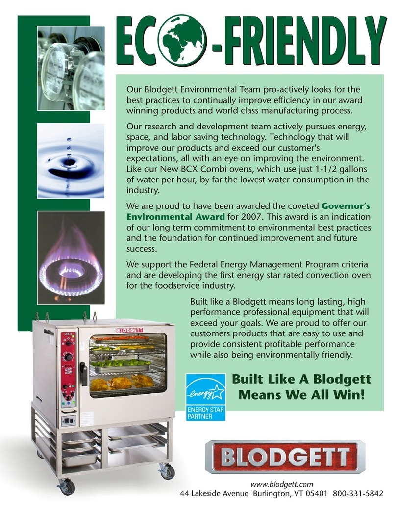 Blodgett BCX-14G User manual