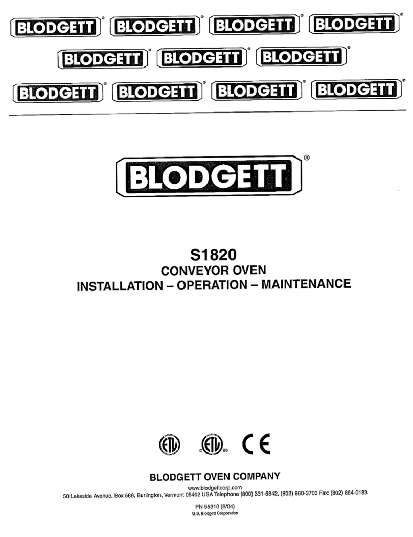 Blodgett S1820E Manual