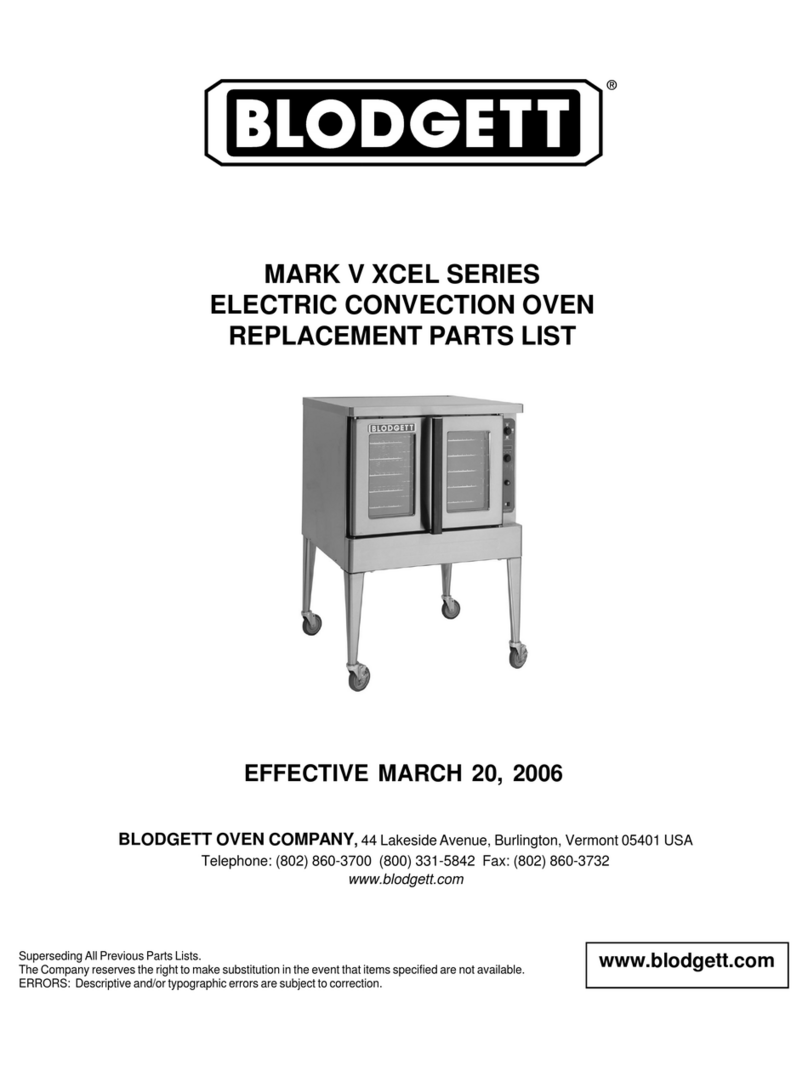 Blodgett Mark V XCEL Application guide