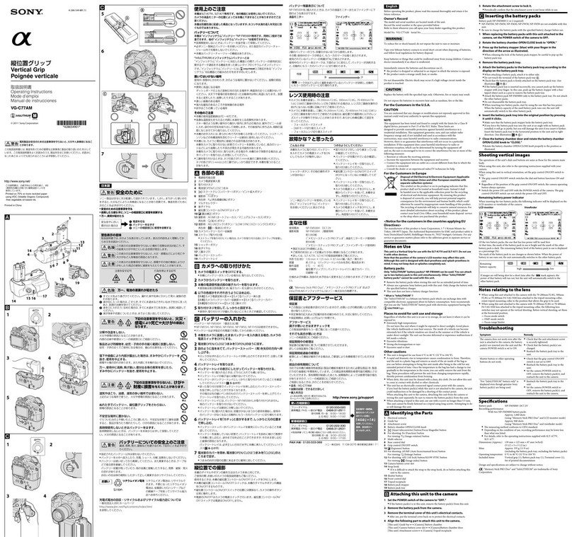 Sony VG-C77AM User manual