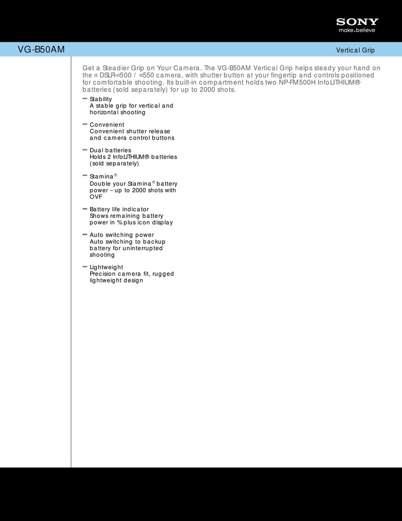 Sony VG-B50AM Marketing User manual